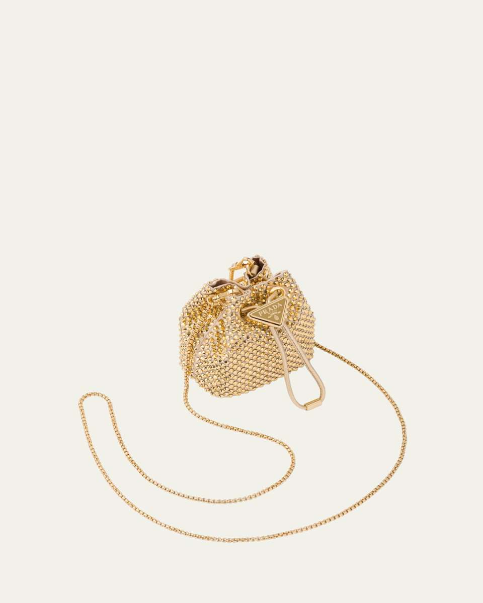 Mini Crystal Pouch Crossbody Bag